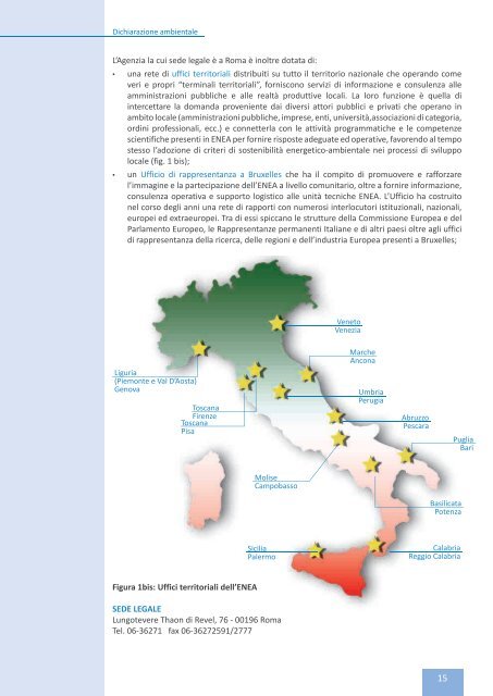 Dichiarazione Ambientale del Centro ENEA di Trisaia.