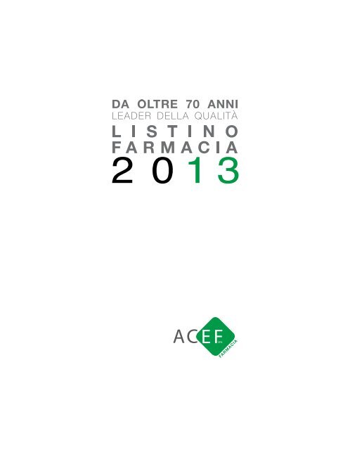 Listino Farmacia.pdf - ACEF spa