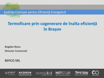 Termoficare prin cogenerare de înalta eficiență în Brașov