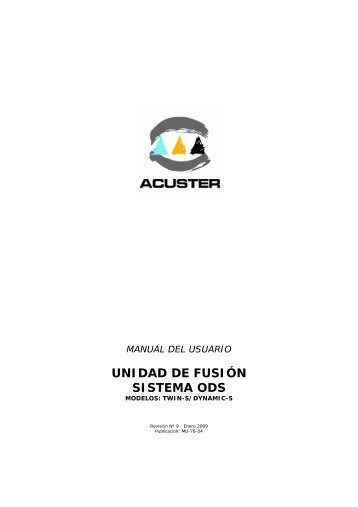 manual del usuario ods - Acuster