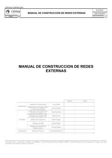 Manual de Construcción - Calidda