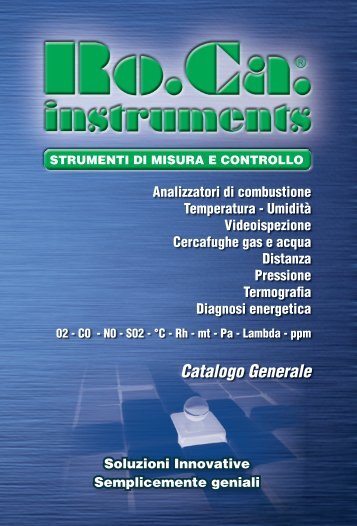 Catalogo 2011 completo - RO.CA. Instruments