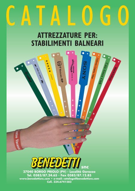 Catalogo completo stabilimenti balneari - Benedetti S.n.c.