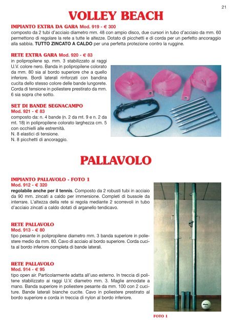 Catalogo completo stabilimenti balneari - Benedetti S.n.c.