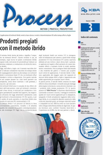 Prodotti pregiati con il metodo ibrido - KBA