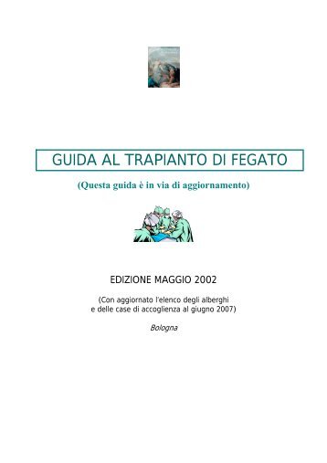 GUIDA AL TRAPIANTO DI FEGATO - Comune di Bologna