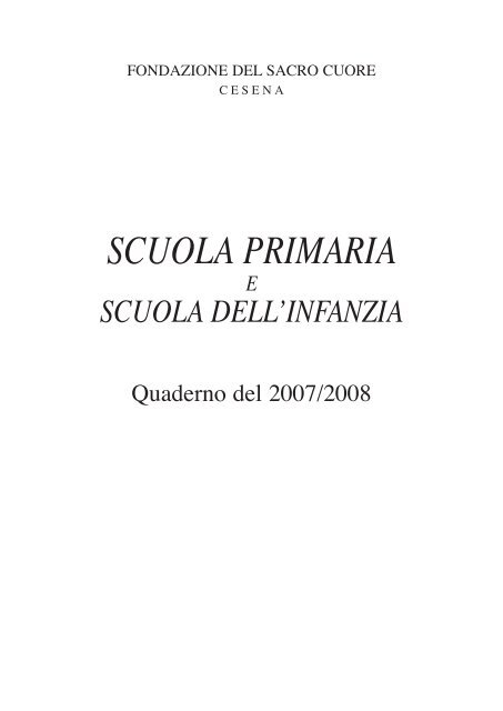 SCUOLA PRIMARIA - Fondazione del Sacro Cuore