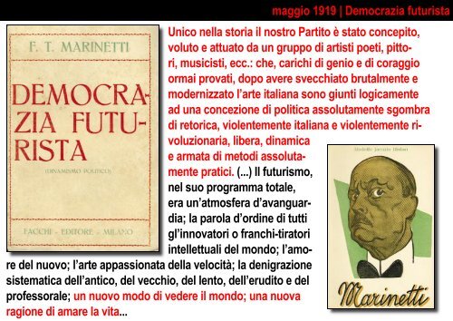 Paolo Tonini Il Futurismo attraverso libri e ... - L'Arengario S. B.