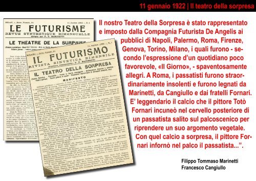 Paolo Tonini Il Futurismo attraverso libri e ... - L'Arengario S. B.