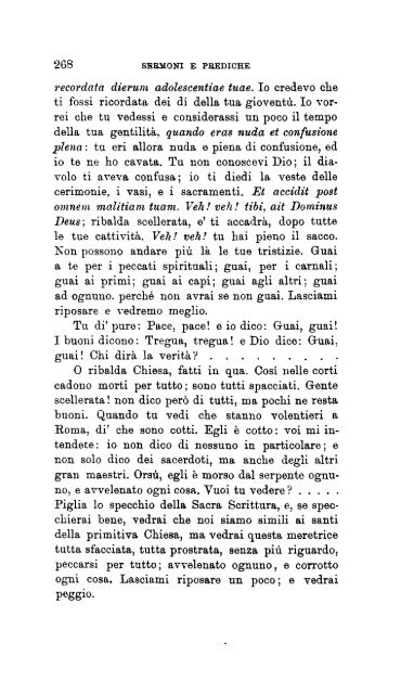 P. VILLARI - E. CASANOVA. SCELTA DI PREDICHE E SCRITTI DI ...