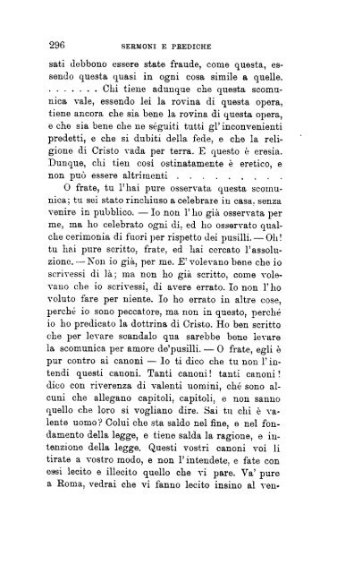 P. VILLARI - E. CASANOVA. SCELTA DI PREDICHE E SCRITTI DI ...