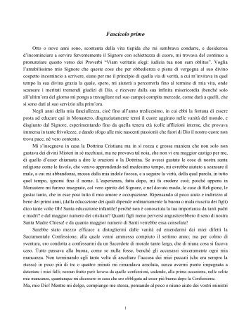 Autobiografia di Suor Maria Teresa Lega - Suore Sacra Famiglia