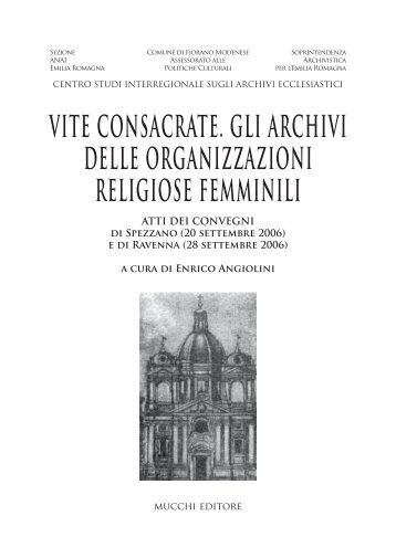 vite consacrate. gli archivi delle organizzazioni religiose femminili