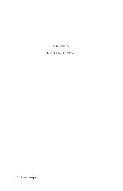 TEOLOGIA.RELIGIONE. Vagaggini C. - Il senso teologico della liturgia