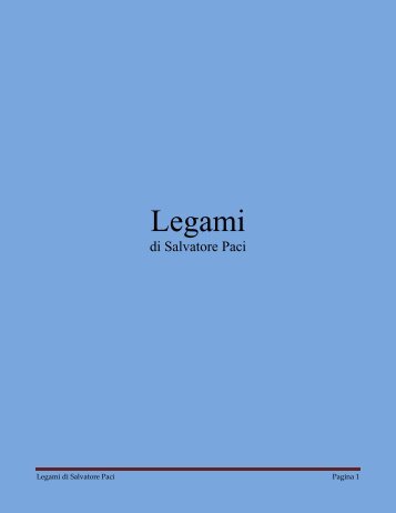 Legami - Salvatore Paci
