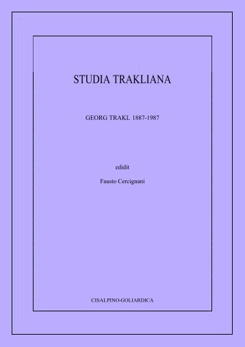 STUDIA TRAKLIANA