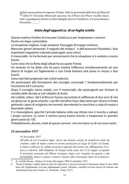 Diario dopo Caporetto