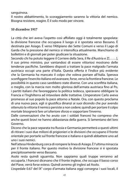 Diario dopo Caporetto