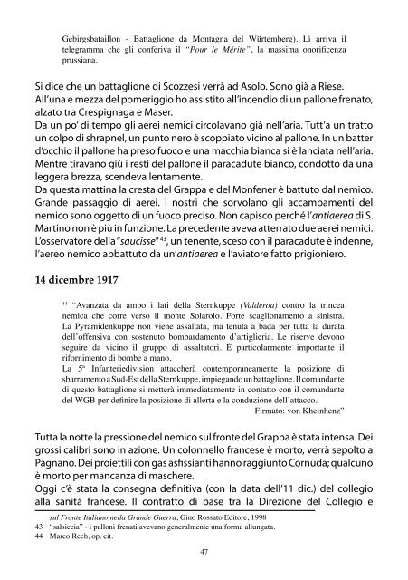 Diario dopo Caporetto