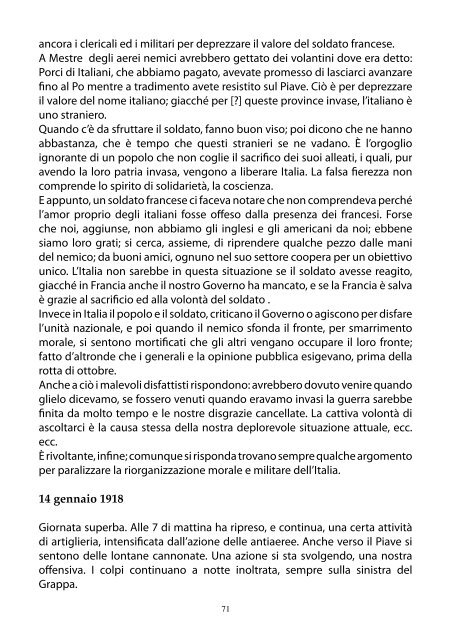 Diario dopo Caporetto