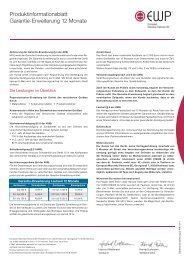 Produktinformationsblatt Garantie-Erweiterung 12 Monate