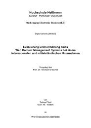 Hochschule Heilbronn - Prof. Dr. Michael Gröschel, Consulting ...