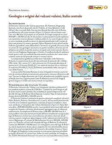 Geologia e origini dei vulcani vulsini, Italia centrale - ORViAMM