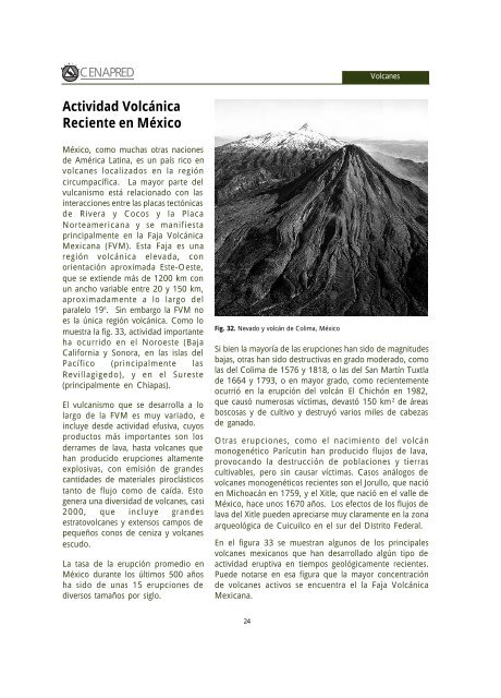 Fascículo, Volcanes peligro y riesgo volcánico en México ... - UNAM