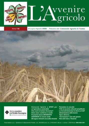 Consorzio Agrario e BPER per un'agricoltura sostenibile
