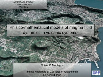 Phisico-mathematical models of magma fluid dynamics in volcanic ...