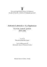 Antonio Labriola e «La Sapienza» - Archivi di Famiglia