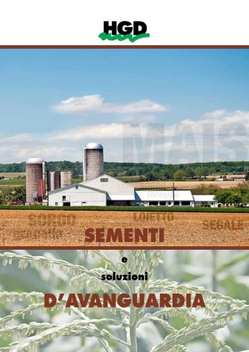 Catalogo 2013 - HGD Sementi