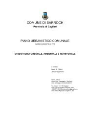 A6 - Relazione agroforestale e ambientale - Comune di Sarroch