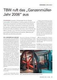 Ganzenmüller-Jahr 2006 - Technisches Büro Weihenstephan