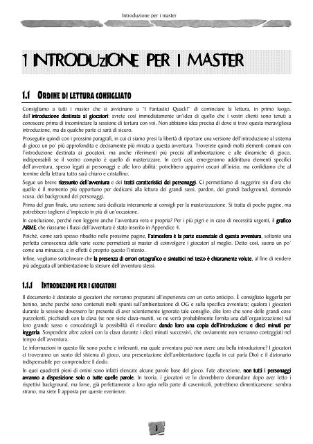 I Fantastici Quack - Avventura completa - File PDF - Revelsh Blind ...