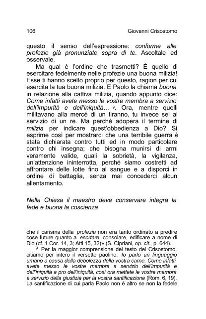 Giovanni Crisostomo Commento alla Prima lettera ... - Undicesima Ora