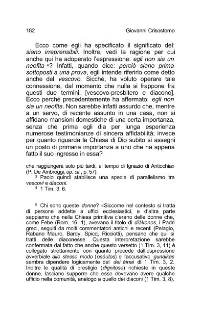 Giovanni Crisostomo Commento alla Prima lettera ... - Undicesima Ora