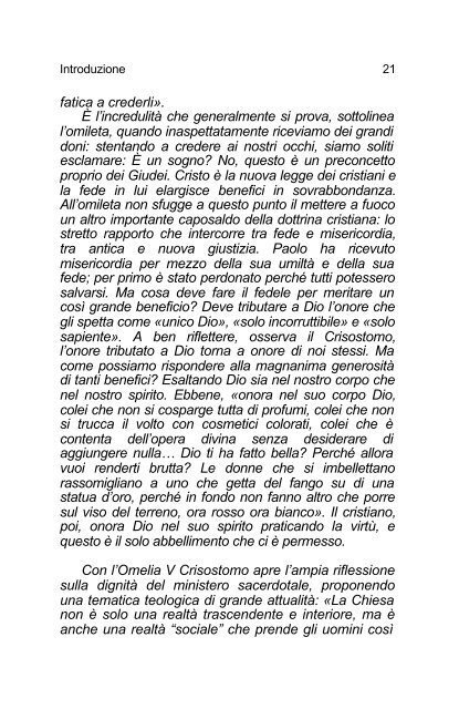 Giovanni Crisostomo Commento alla Prima lettera ... - Undicesima Ora