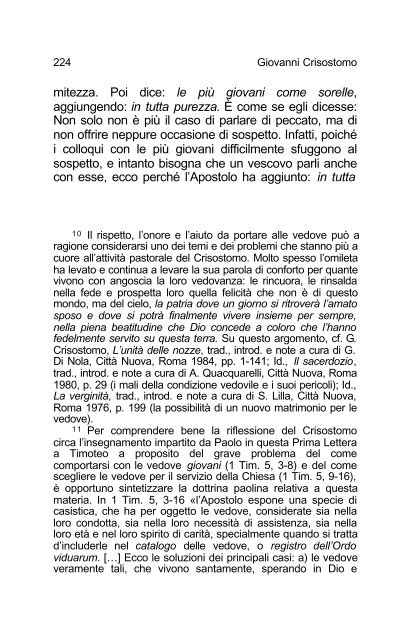 Giovanni Crisostomo Commento alla Prima lettera ... - Undicesima Ora