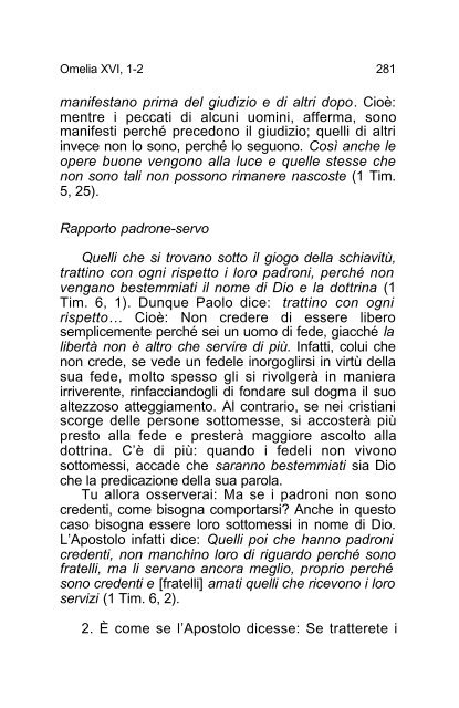 Giovanni Crisostomo Commento alla Prima lettera ... - Undicesima Ora