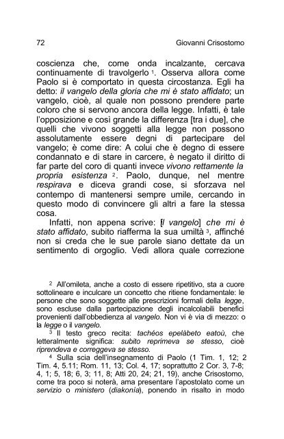 Giovanni Crisostomo Commento alla Prima lettera ... - Undicesima Ora