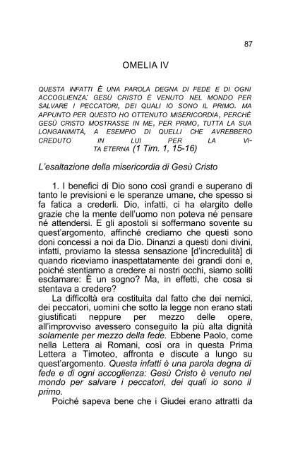 Giovanni Crisostomo Commento alla Prima lettera ... - Undicesima Ora