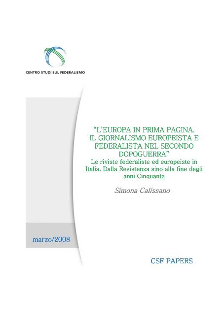 Download pdf - Centro Studi sul Federalismo