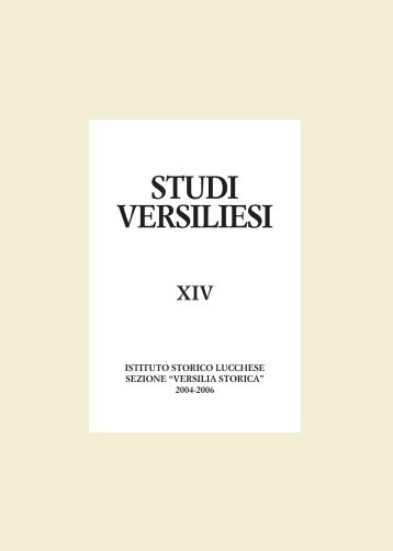 Studi Versiliesi n.14 - Istituto Storico Lucchese Sezione Versilia Storica
