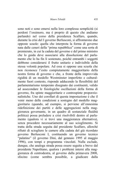 Poteri e prassi del Presidente della Repubblica nel sistema politico ...