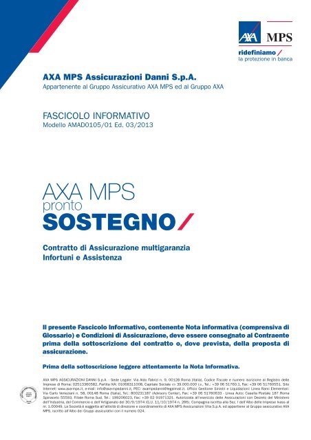 Fascicolo informativo - AXA MPS