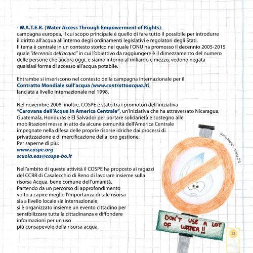 Laboratorio per un uso responsabile dell'acqua - Comune di ...