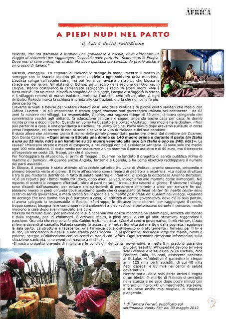 Scarica QUI il giornale in PDF! - Associazione Nuova Famiglia Addis ...