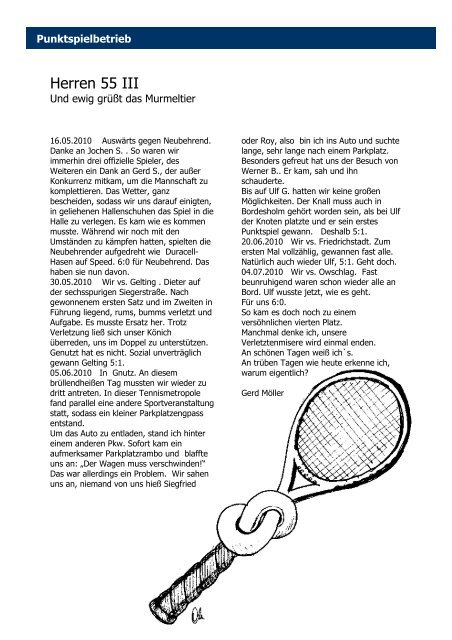 Clubzeitung des TC-Bordesholm e.V. 35. Ausgabe Oktober 2010 ...