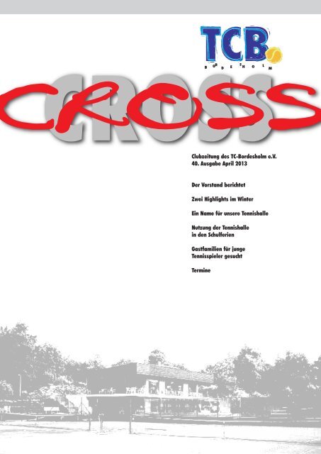 CROSS 40 April 2013 - Tennis Club Bordesholm